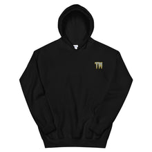 Load image into Gallery viewer, TM Hoodie (Gray Letters &amp; Gold Outline)
