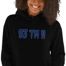 Load image into Gallery viewer, BIG 93 TM 11 Hoodie (Blue Letters &amp; Powder Blue Outline)
