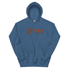 Load image into Gallery viewer, BIG 93 TM 11 Hoodie (Orange Letters &amp; Blue Outline)
