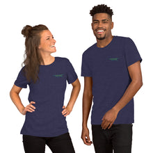 Load image into Gallery viewer, TM4L Short-Sleeve T-Shirt ( Green Letters &amp; Blue Outline )
